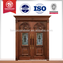Puerta de madera principal diseño de la puerta, el mejor diseño de madera de la puerta de talla para villa &amp; casa entrada